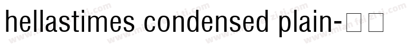 hellastimes condensed plain字体转换